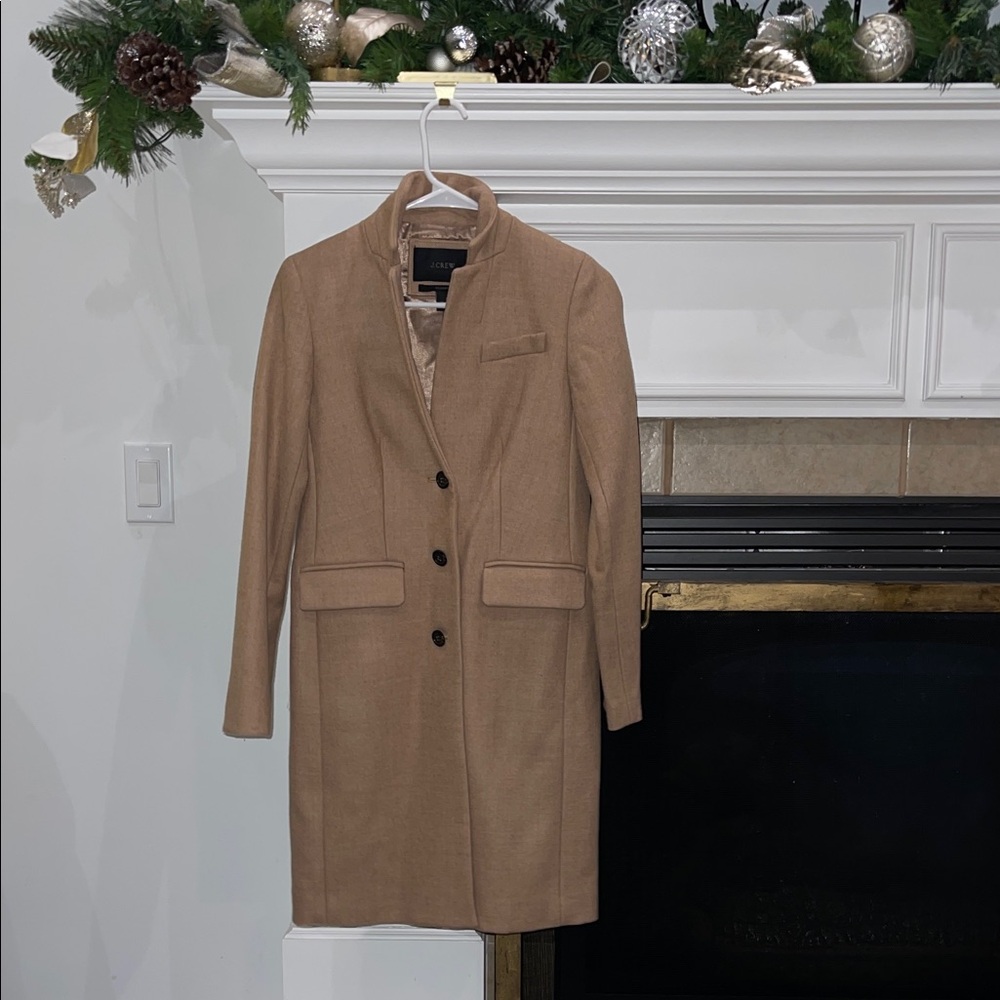 J. Crew Regent Camel Wool Coat 00 - Excellent Condition